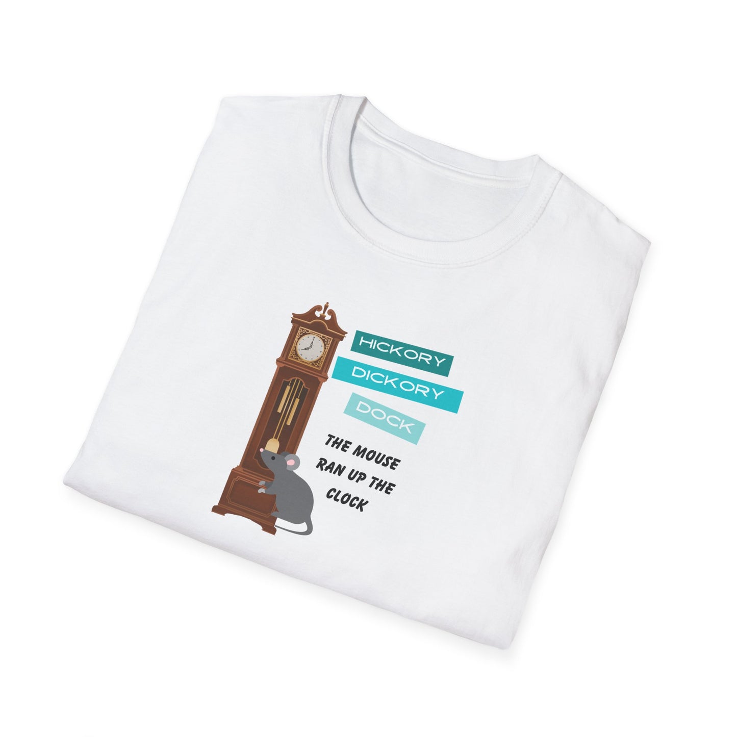 Family Matching-Nursery Rhyme Costume Set-Hickory Dickory Dock -Unisex T-Shirt for Adult