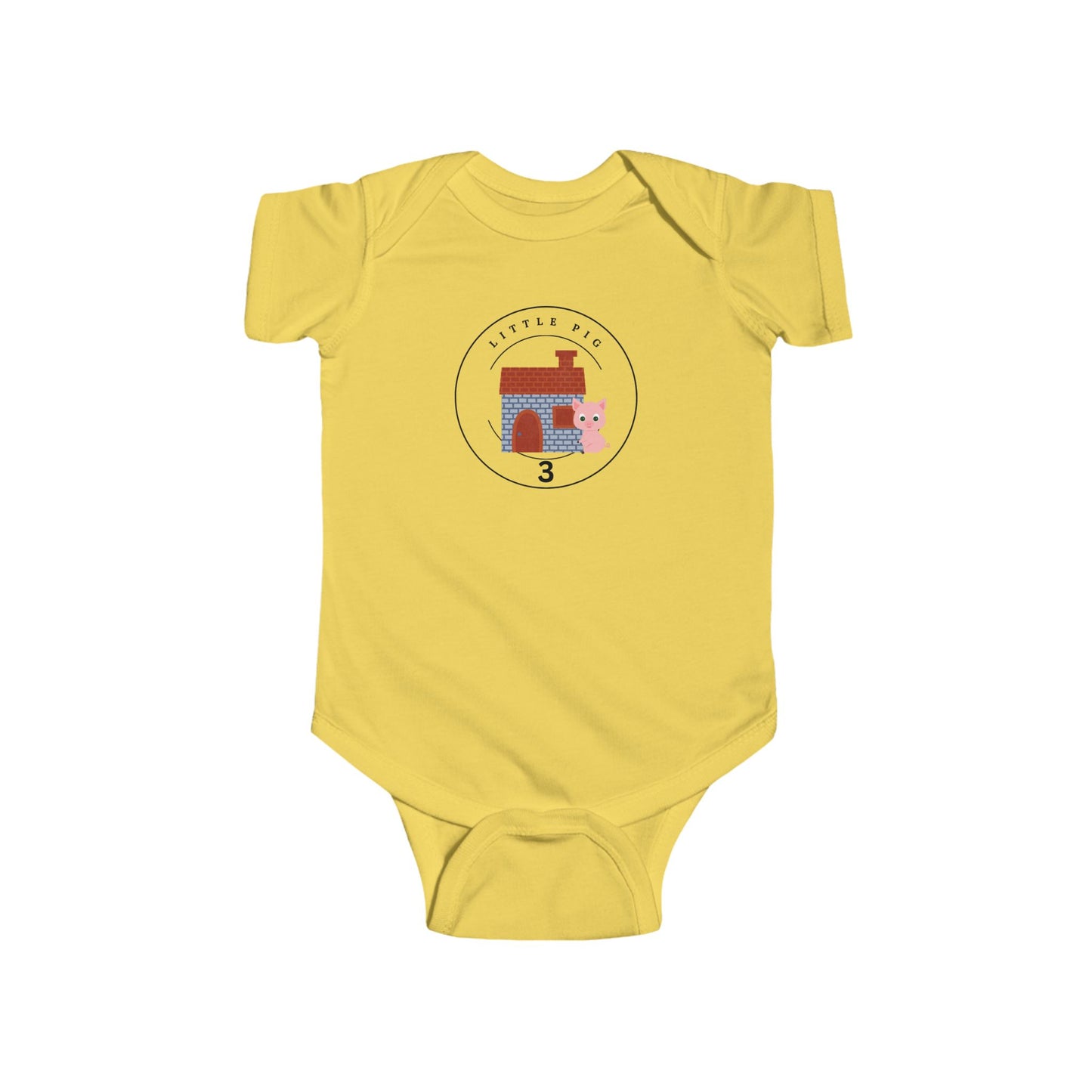 Little Pig 3- Baby Bodysuit - Matching Family Party Costumes