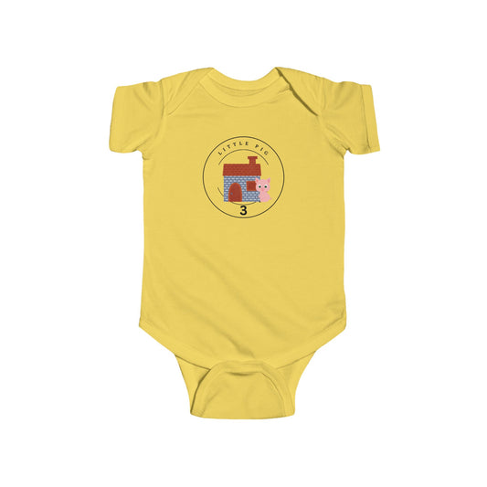 Little Pig 3- Baby Bodysuit - Matching Family Party Costumes