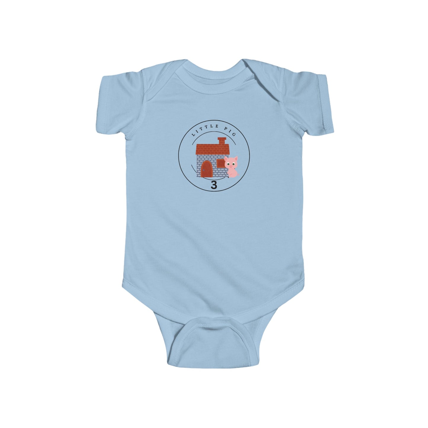 Little Pig 3- Baby Bodysuit - Matching Family Party Costumes