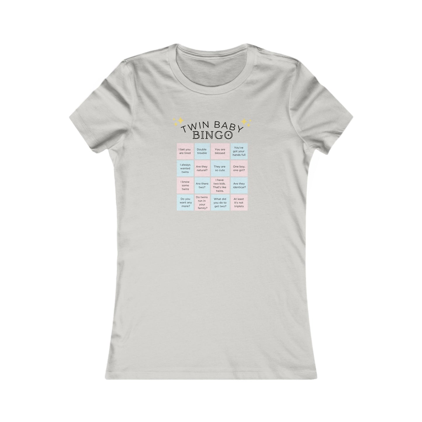 "Twin Baby Bingo"- Baby Shower Game/ Twin Mom T-Shirt