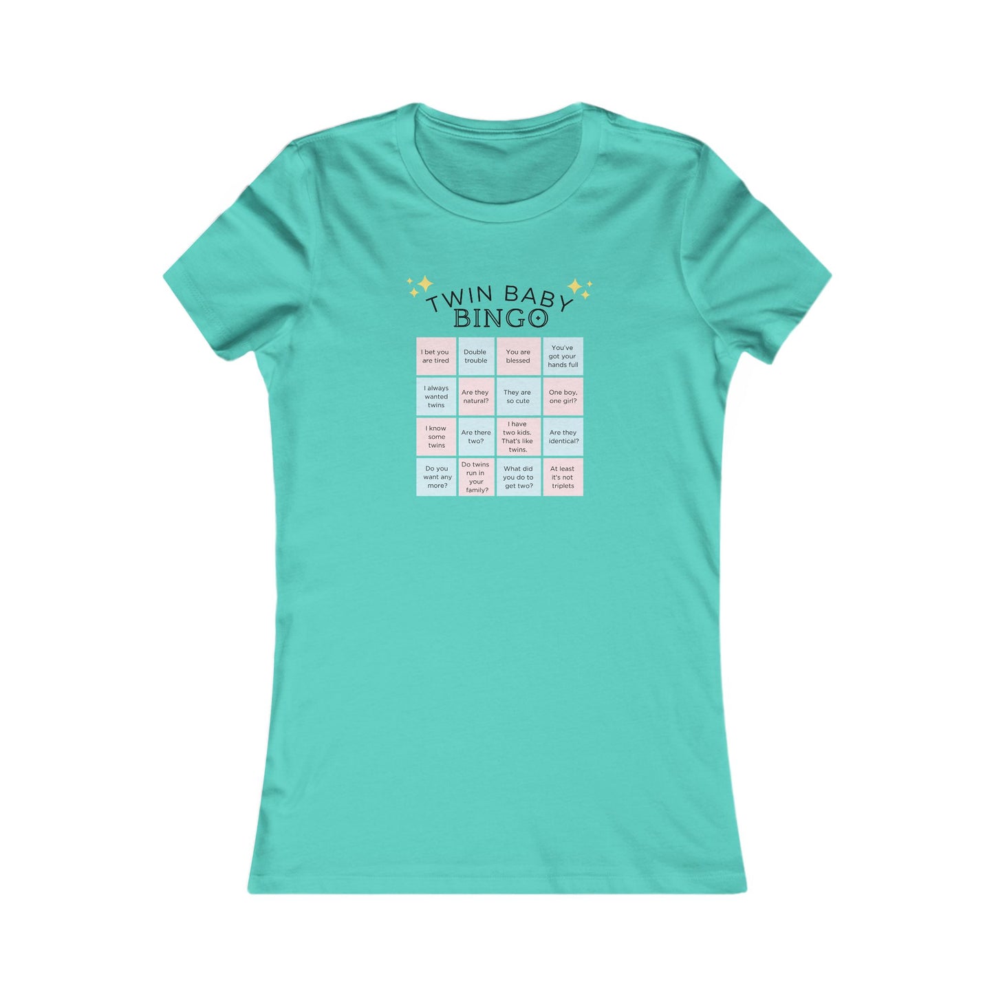 "Twin Baby Bingo"- Baby Shower Game/ Twin Mom T-Shirt