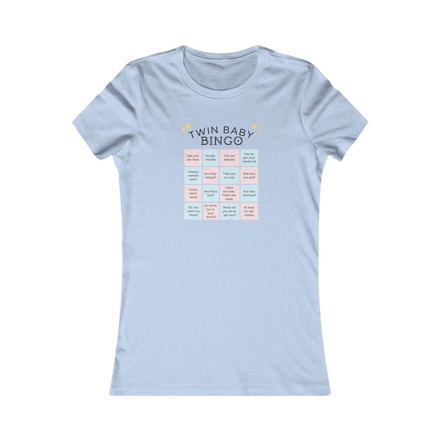"Twin Baby Bingo"- Baby Shower Game/ Twin Mom T-Shirt