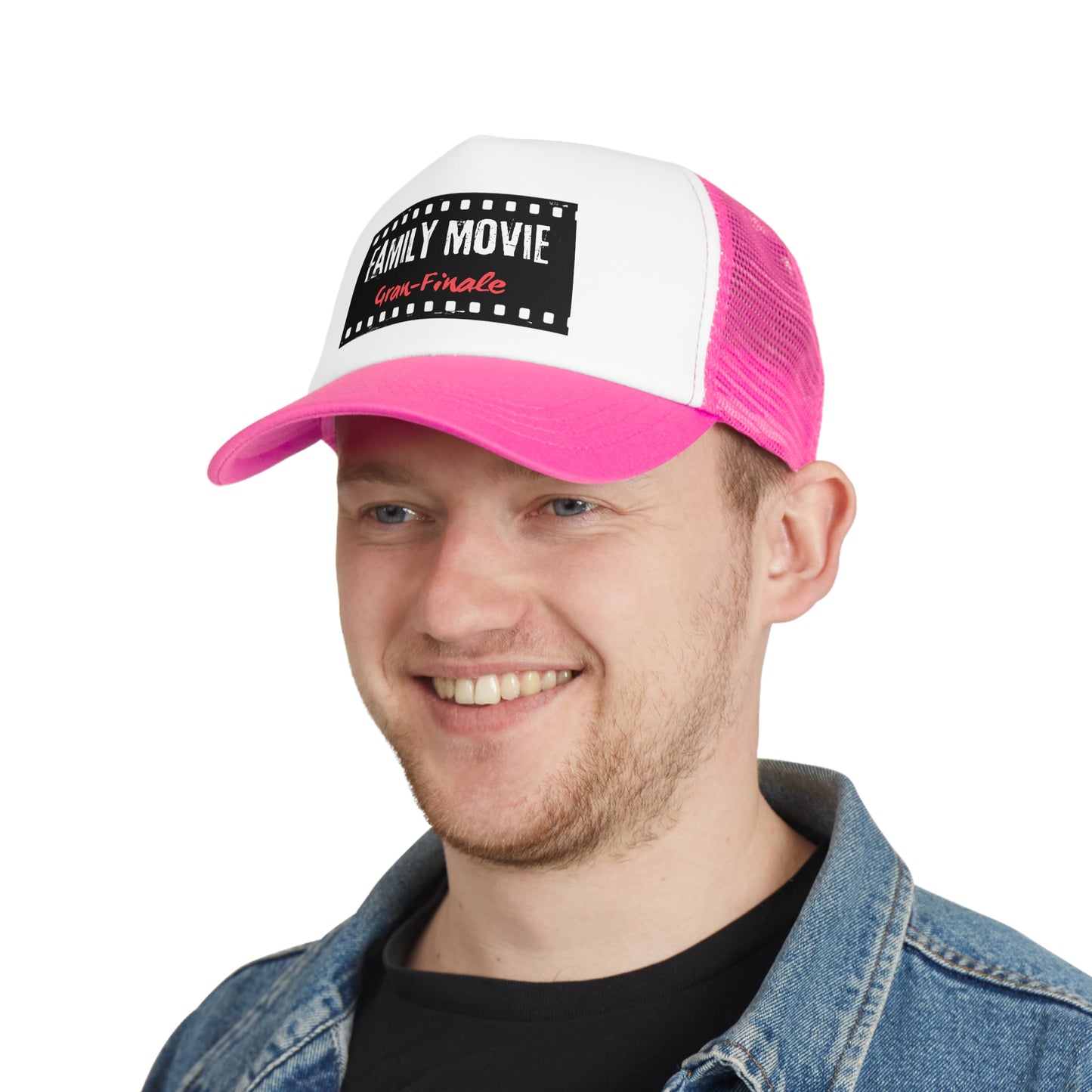 Grandma Trucker Hat- "Gran Finale"- Family Movie Night Mesh Cap