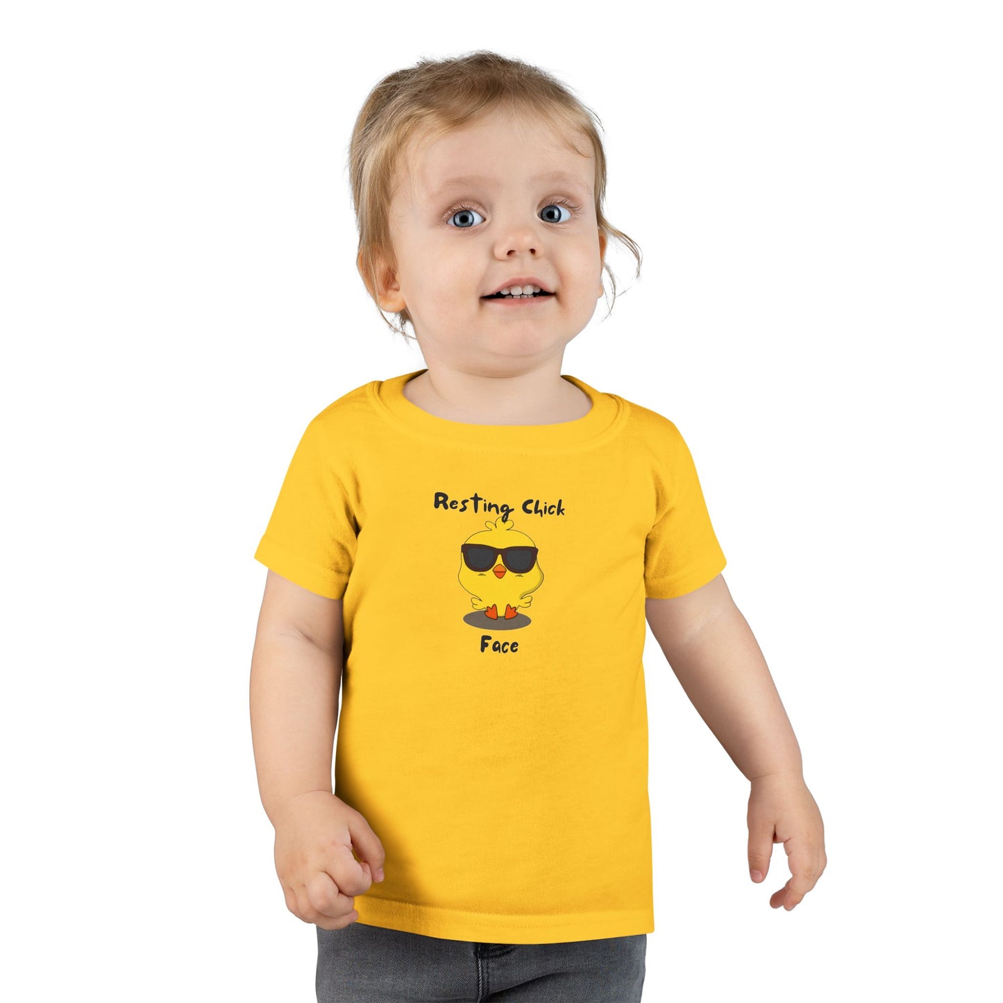 Resting Chick Face- Kids T-Shirt (Age 2-6 Years)