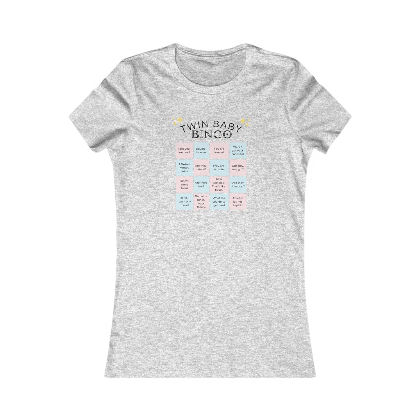 "Twin Baby Bingo"- Baby Shower Game/ Twin Mom T-Shirt