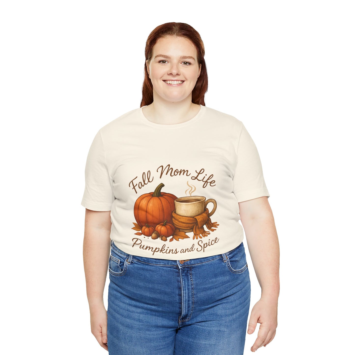 Fall Mom Life Curvy Womens Tee