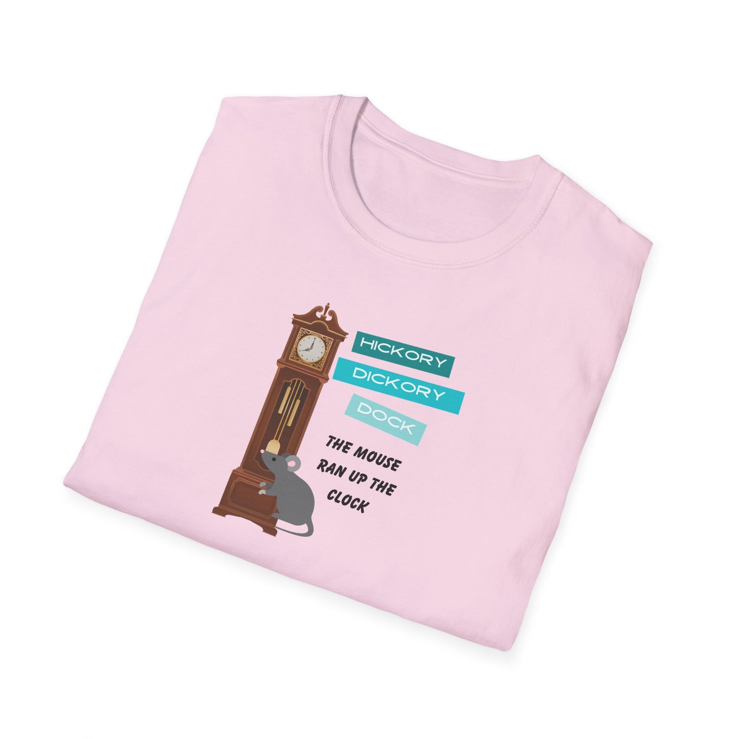 Family Matching-Nursery Rhyme Costume Set-Hickory Dickory Dock -Unisex T-Shirt for Adult