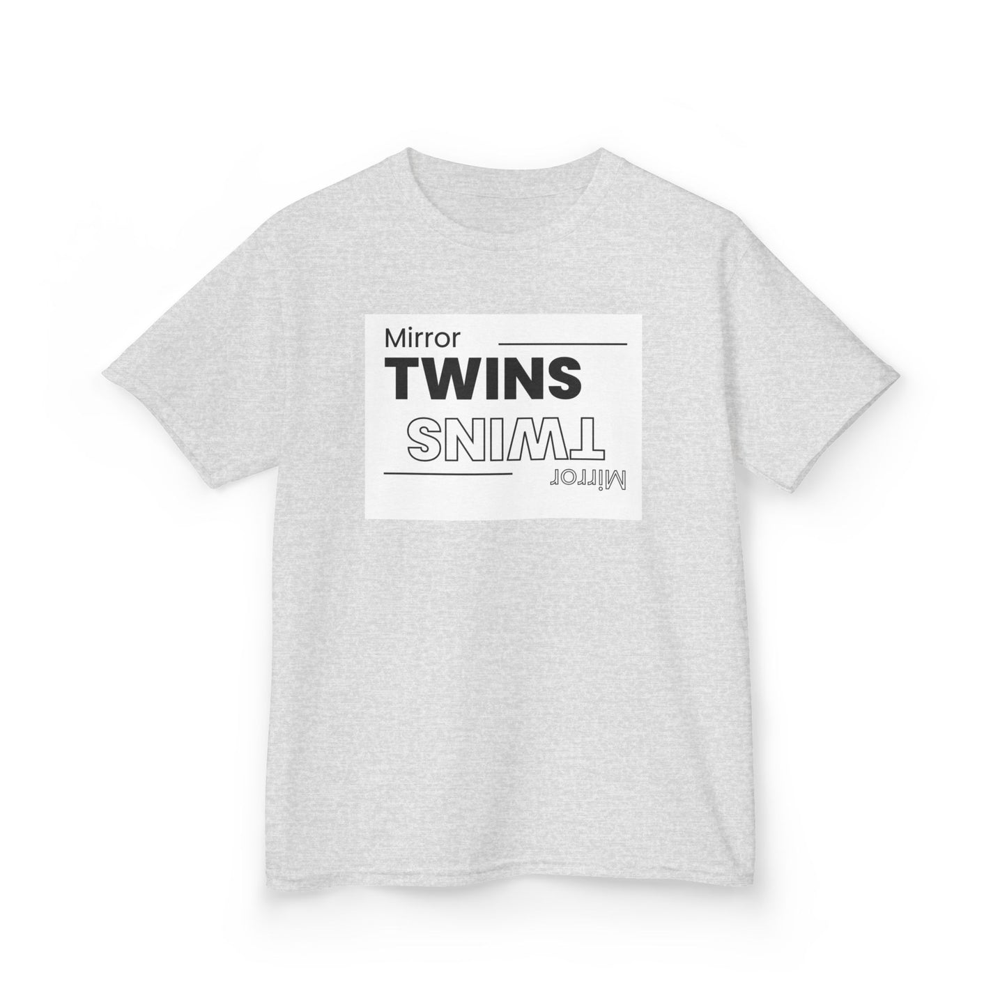 Mirror Twins Kids T-Shirt - Fun Mirror Design for Siblings
