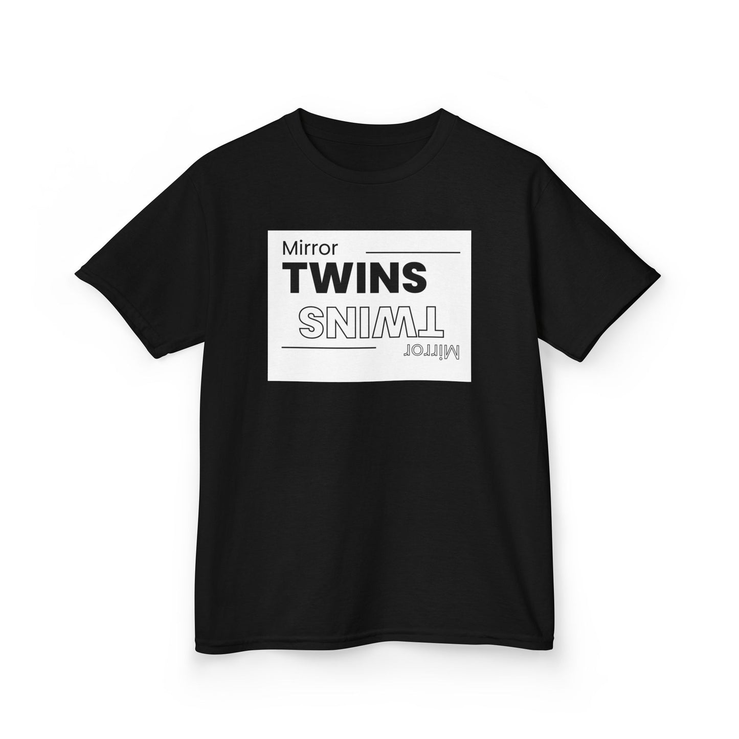 Mirror Twins Kids T-Shirt - Fun Mirror Design for Siblings