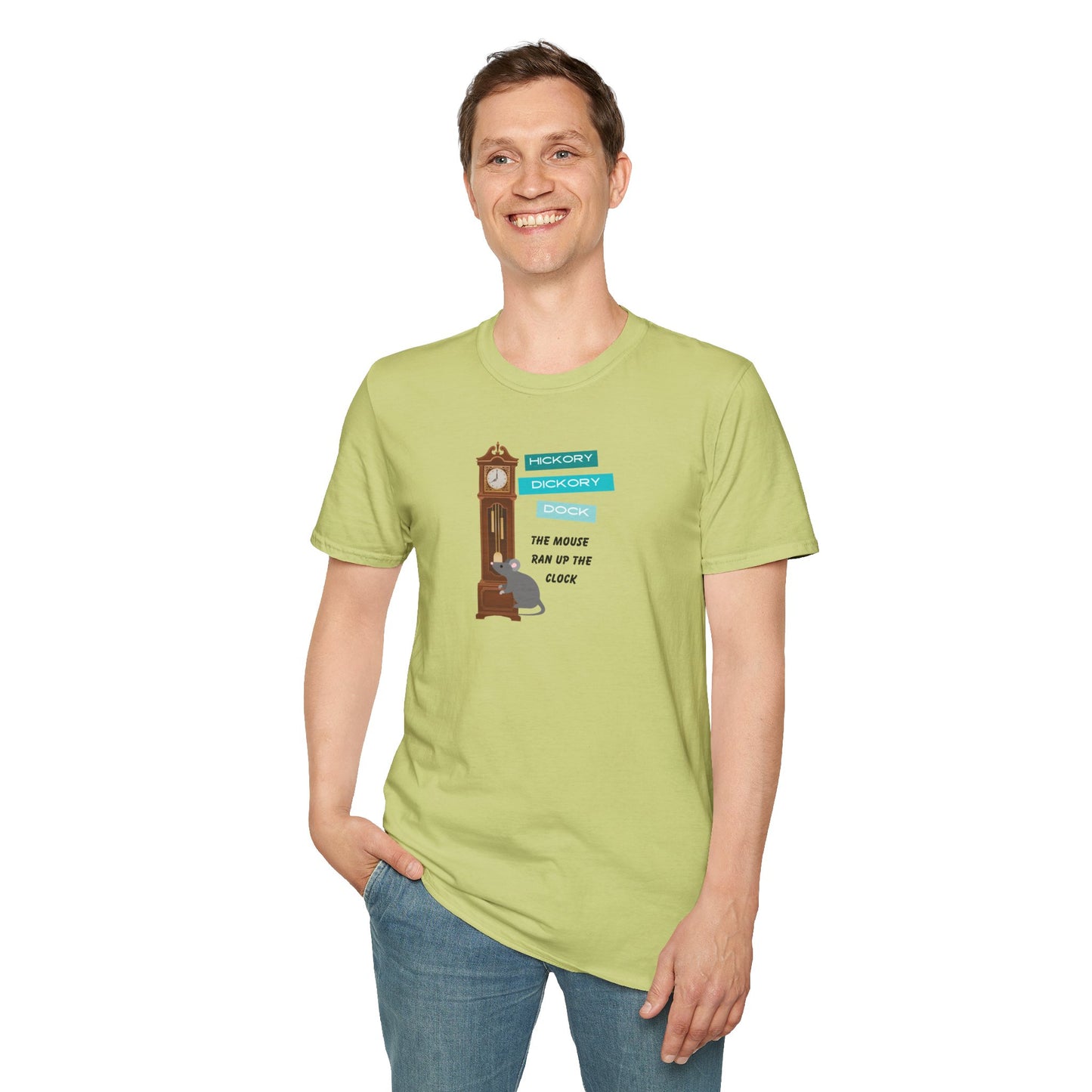 Family Matching-Nursery Rhyme Costume Set-Hickory Dickory Dock -Unisex T-Shirt for Adult