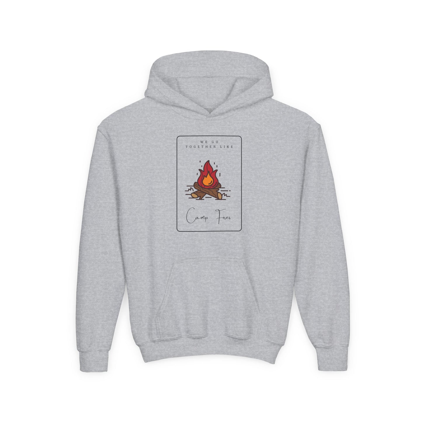 Besties Youth Hoodie - "We Go Together Like Campfires" ....and (choose from 2 other designs: Smores/Ghost Stories)
