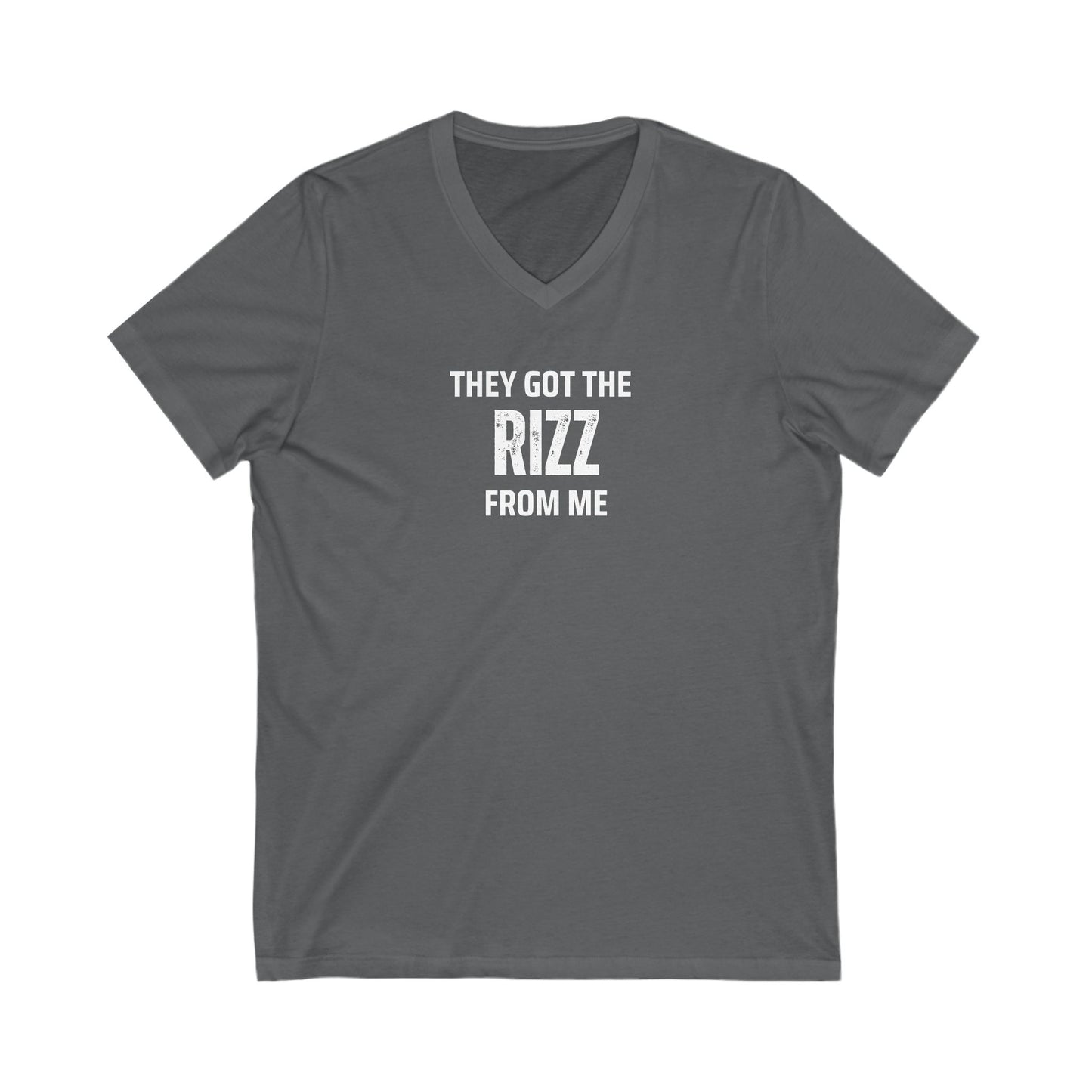 They got the Rizz from me- Unisex V-Neck Adult T-Shirt, Gift for Friends, Birthday, Joke Tee