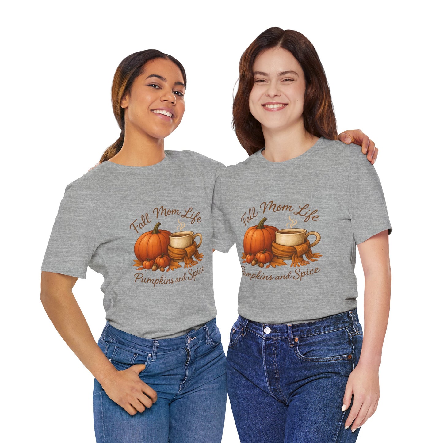 Fall Mom Life Curvy Womens Tee