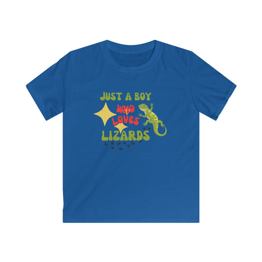 Just A boy Who Loves Lizards Kids T-Shirt
