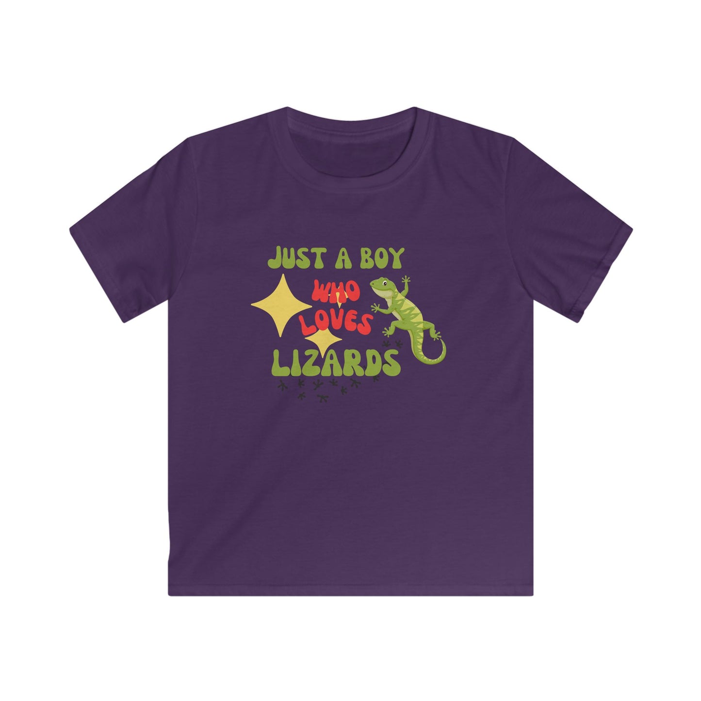 Just A boy Who Loves Lizards Kids T-Shirt
