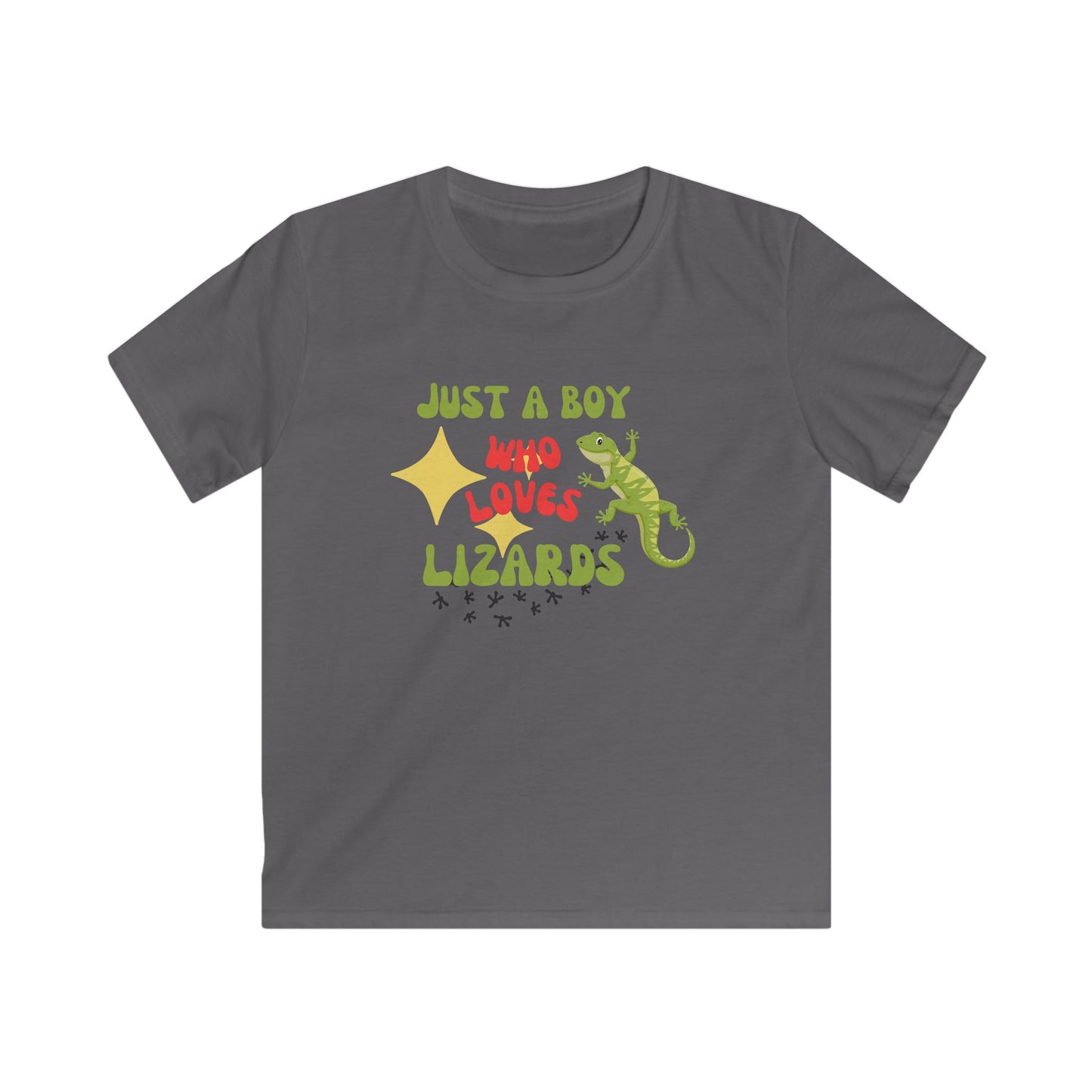 Just A boy Who Loves Lizards Kids T-Shirt