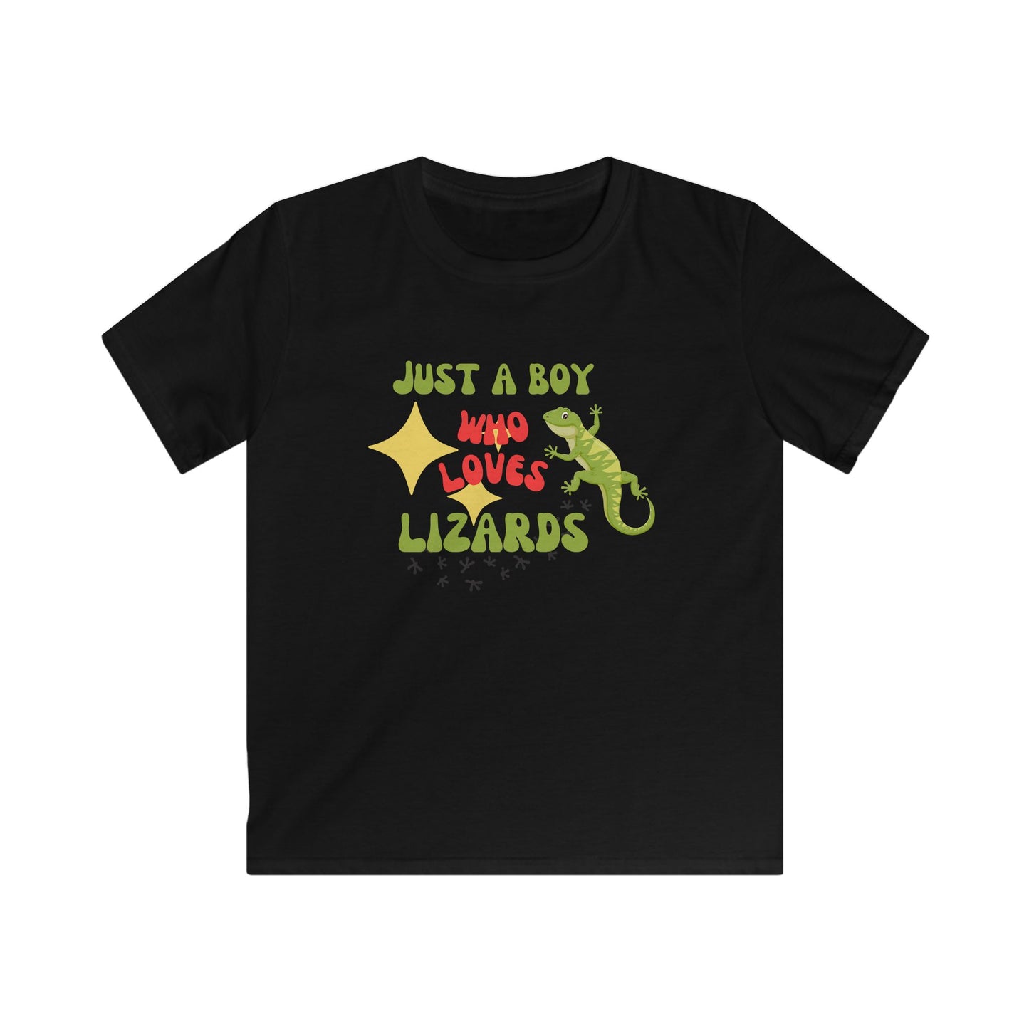 Just A boy Who Loves Lizards Kids T-Shirt