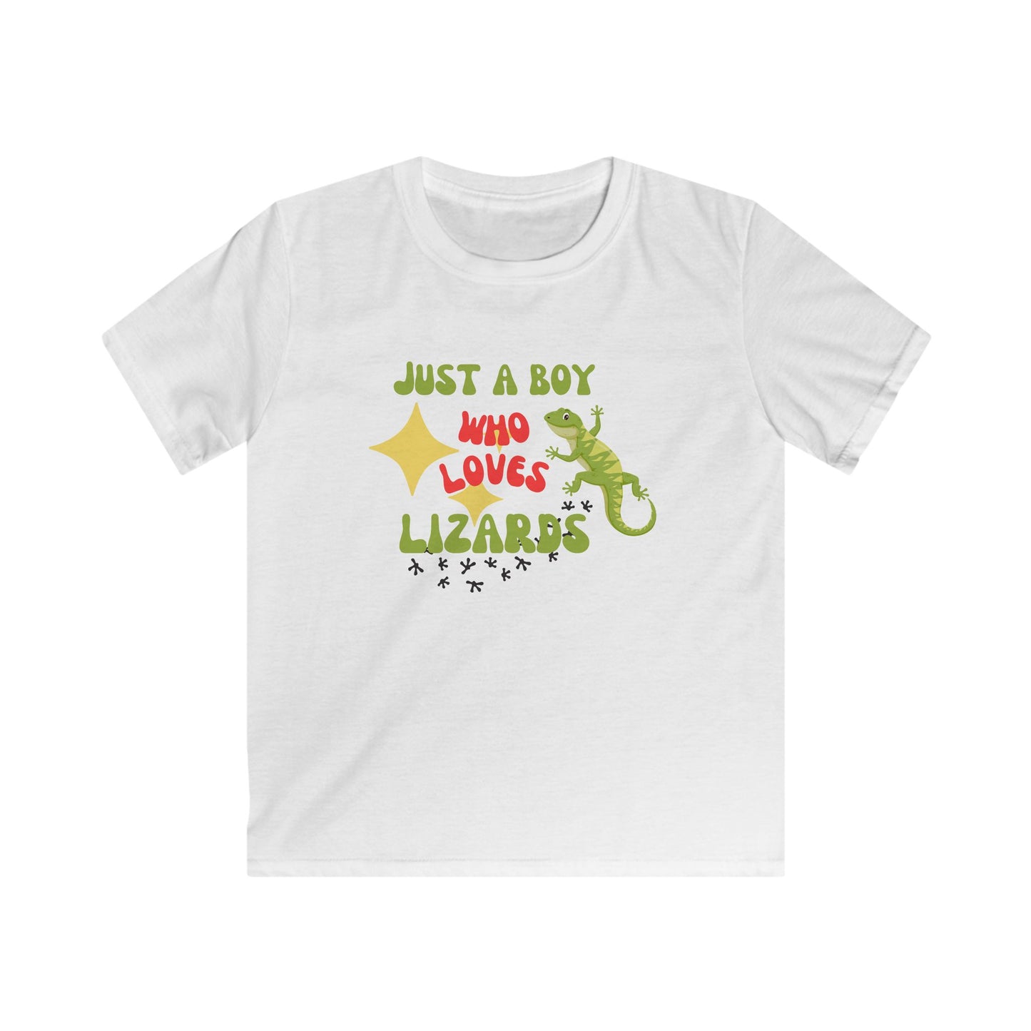 Just A boy Who Loves Lizards Kids T-Shirt