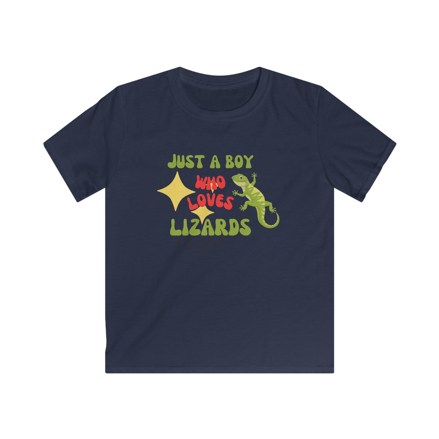Just A boy Who Loves Lizards Kids T-Shirt