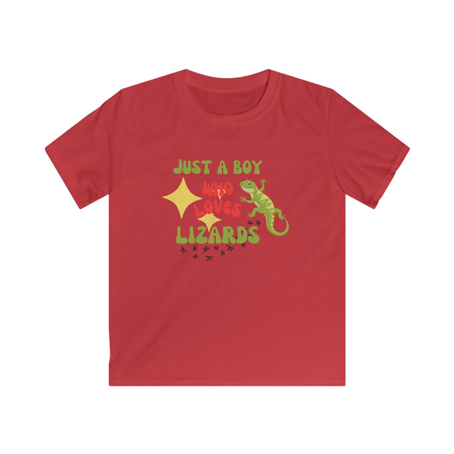Just A boy Who Loves Lizards Kids T-Shirt