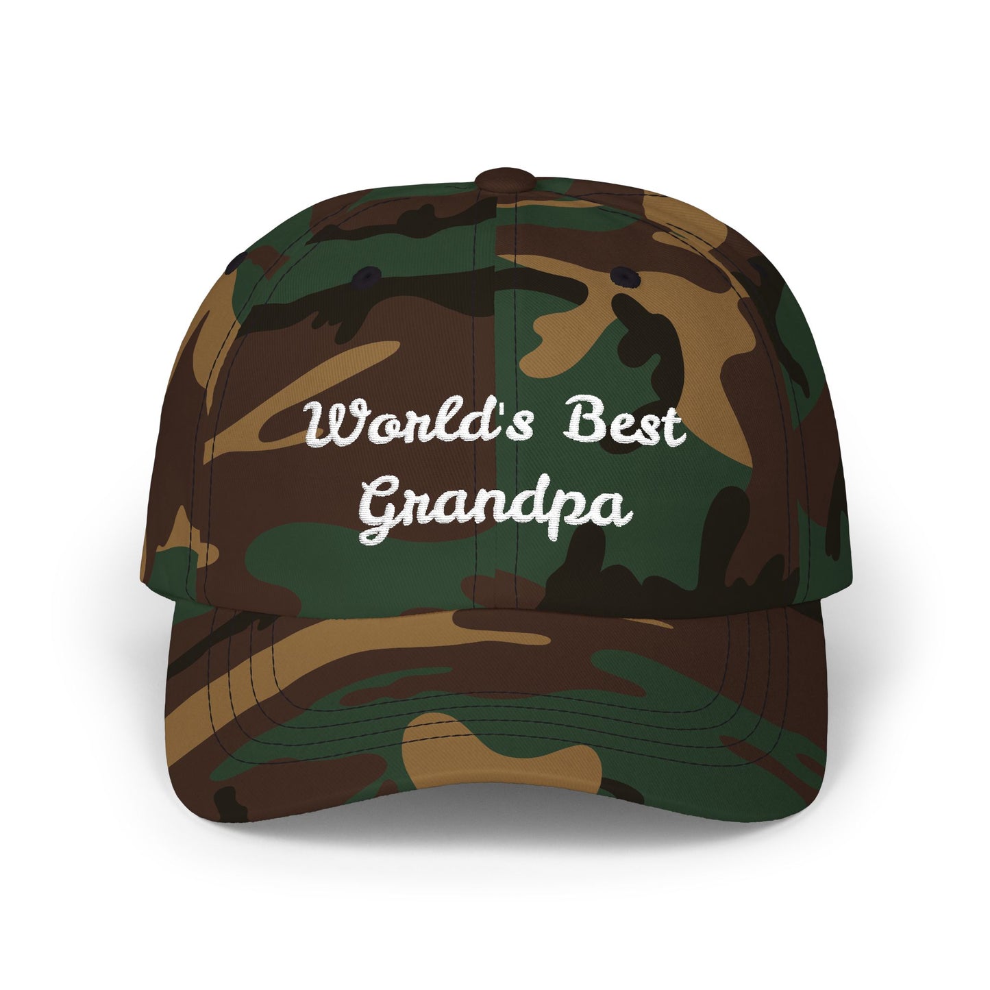 World's Best Grandpa, Cool Baseball Hat, Men’s Accessory, Casual Summer Wear, Sports Cap