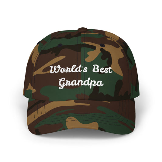 World's Best Grandpa, Cool Baseball Hat, Men’s Accessory, Casual Summer Wear, Sports Cap
