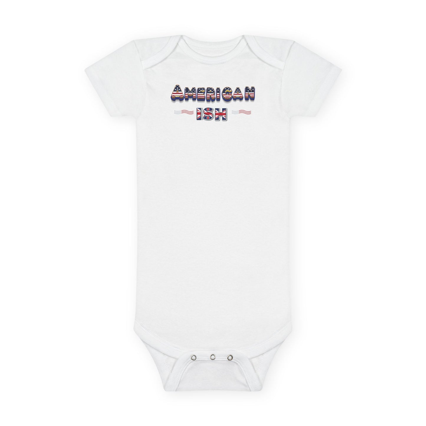 American-ish Baby Onesie | Cute Baby Shower Gift, Infant Clothes, Newborn Outfit, Toddler Apparel, Patriotic Babywear