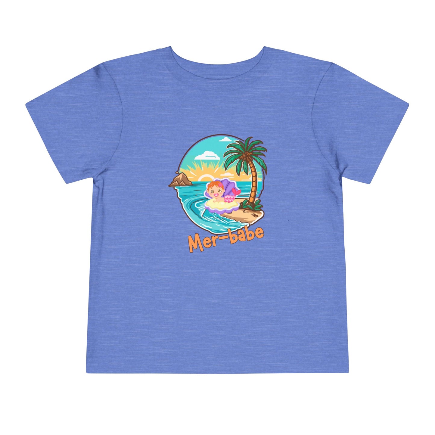 Mer-Babe- Mermaid Toddler Tee - Cute Beach Vibes for Little Ones
