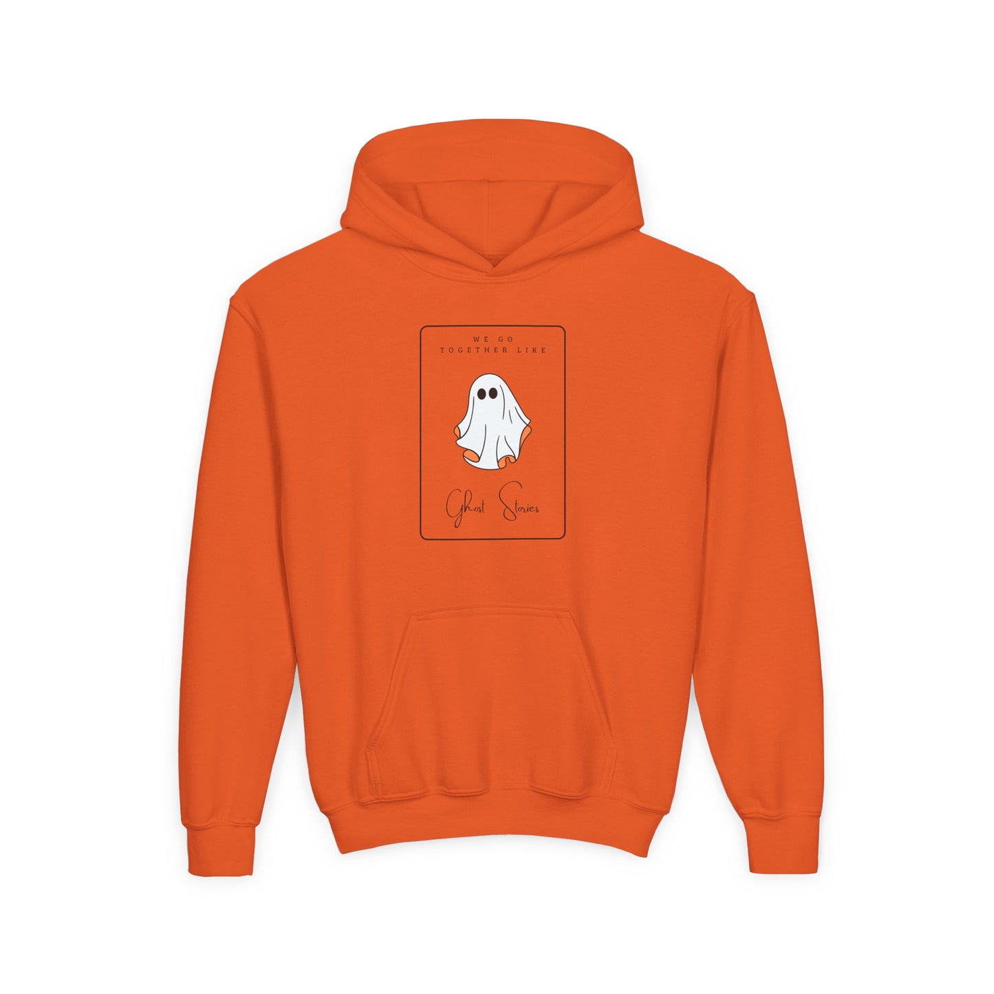 Matching Besties- Youth Hooded Sweatshirt - "We Go Together Like Ghost Stories" ( and matches with two more designs)