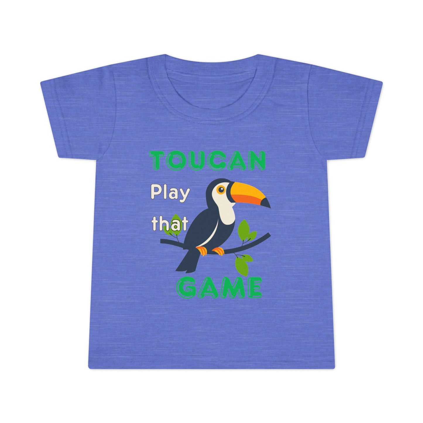 Twin Toddler T-Shirt - "Toucan Play That Game" - Fun Gray Tee for Kids