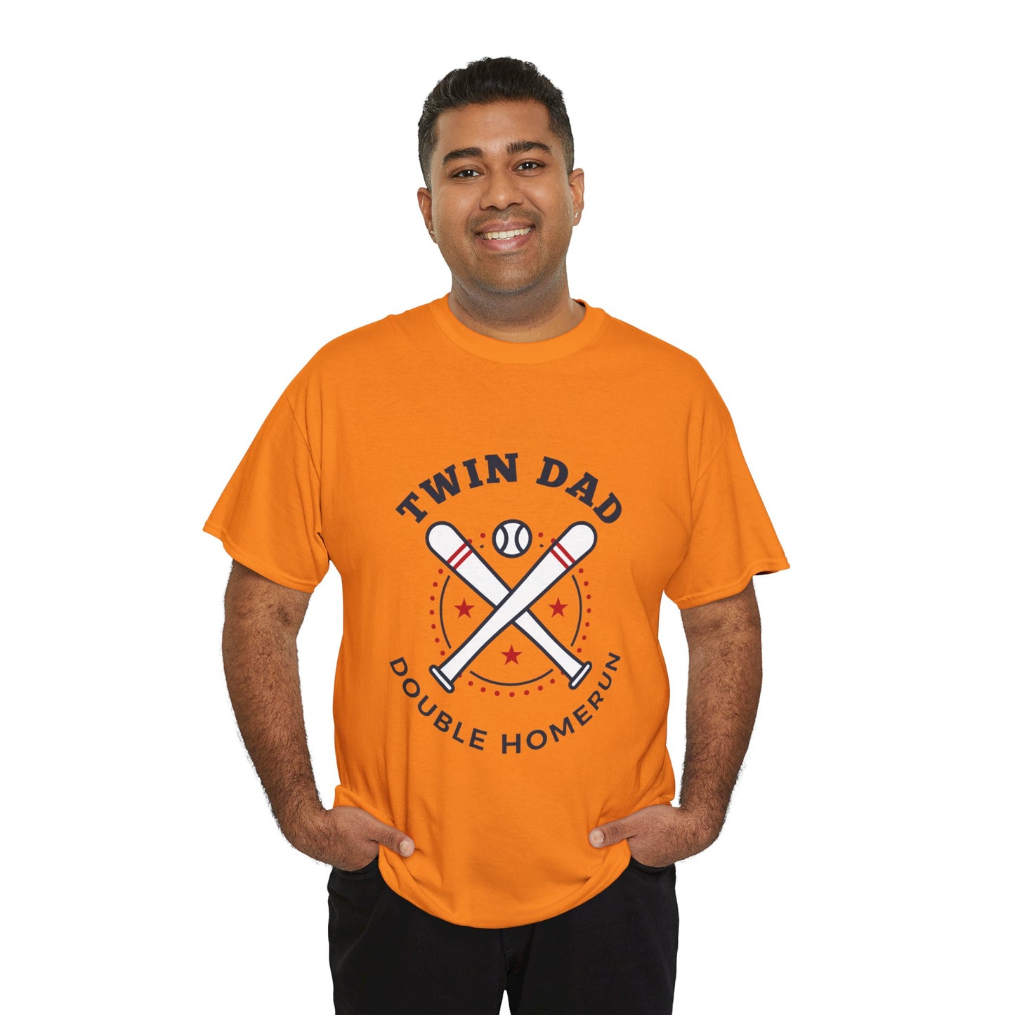 Baseball Themed Twin Dad Shirt - Perfect Gift for Sports Dads