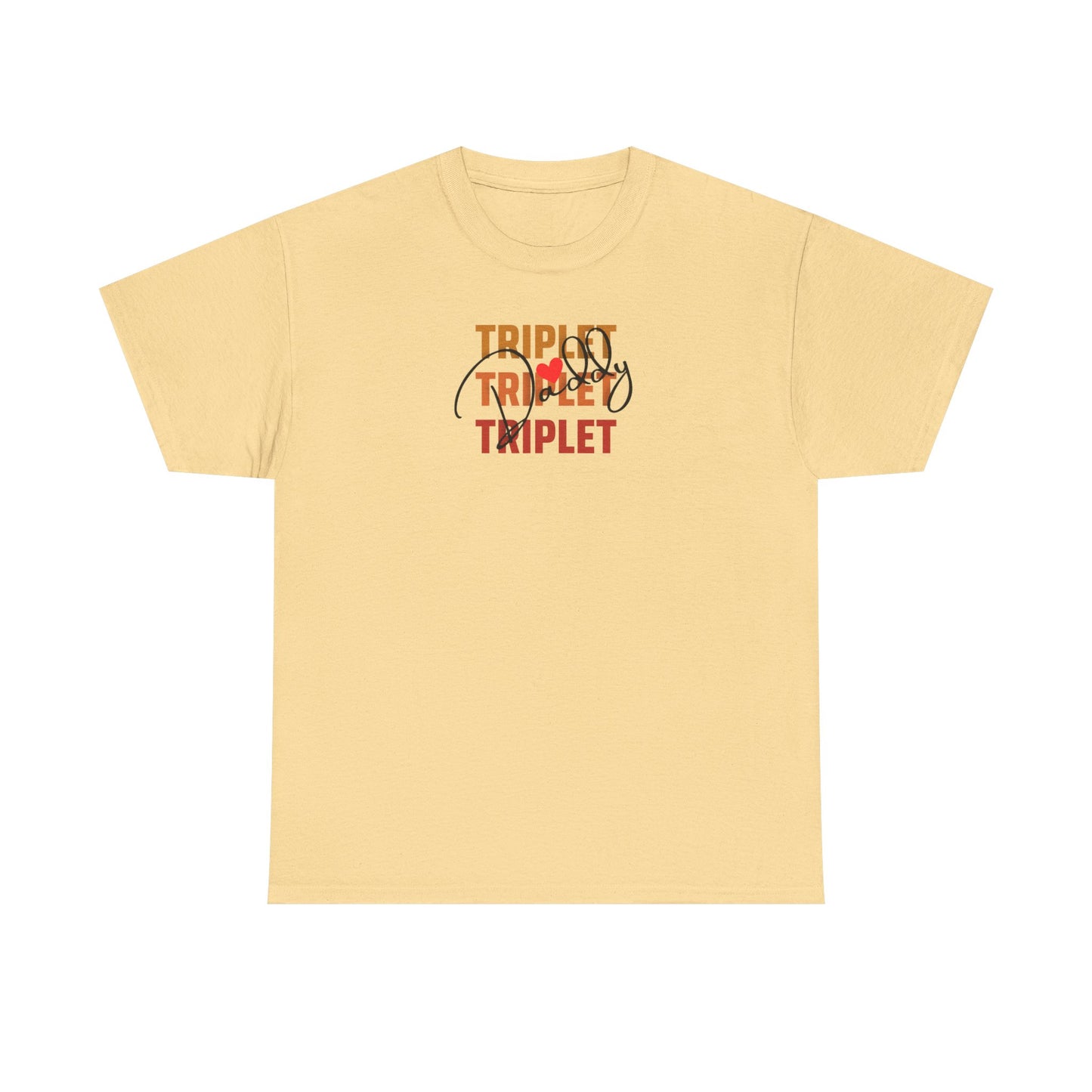 Triplet Daddy- Heavy Cotton Tee