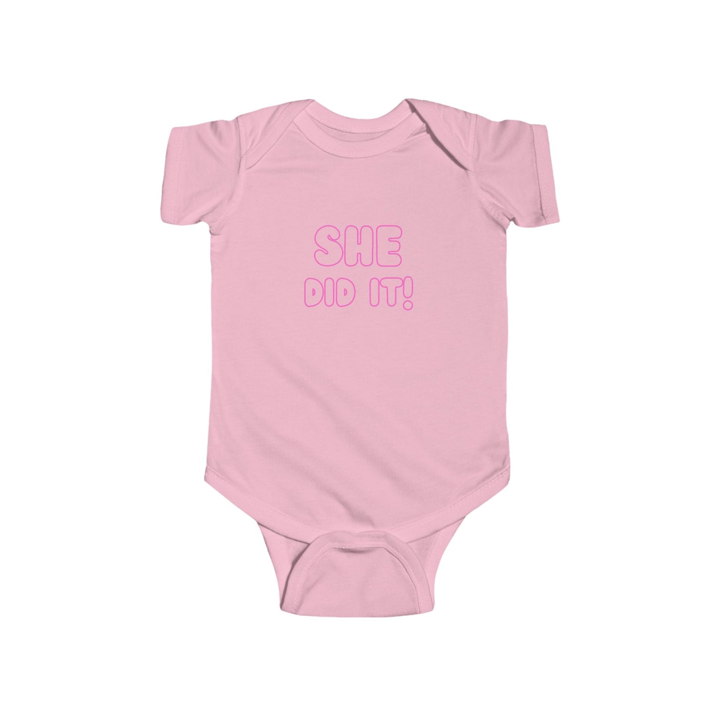 Twin Set- "She Did It!" Baby Bodysuit - Cute Infant Onesie for Twins