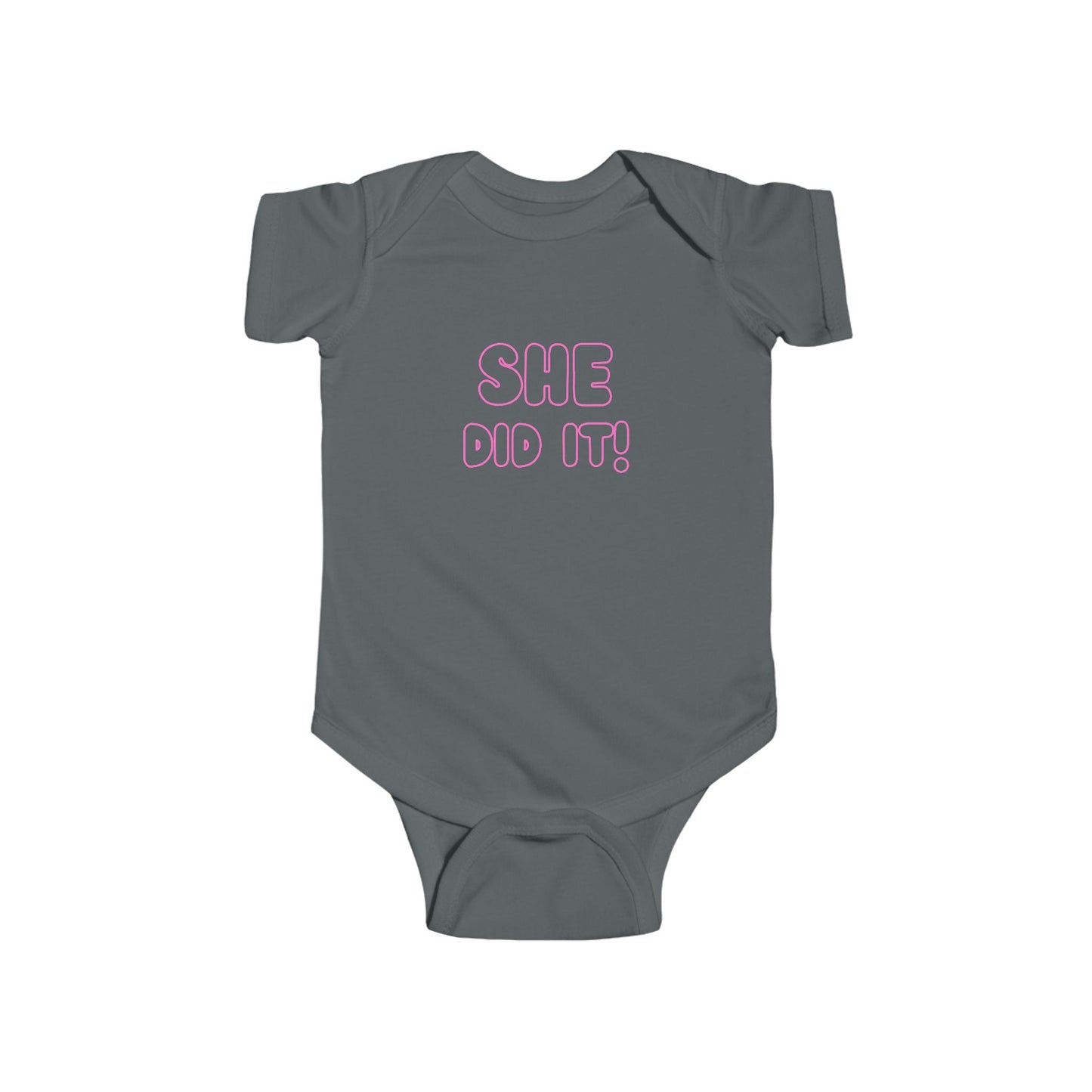 Twin Set- "She Did It!" Baby Bodysuit - Cute Infant Onesie for Twins