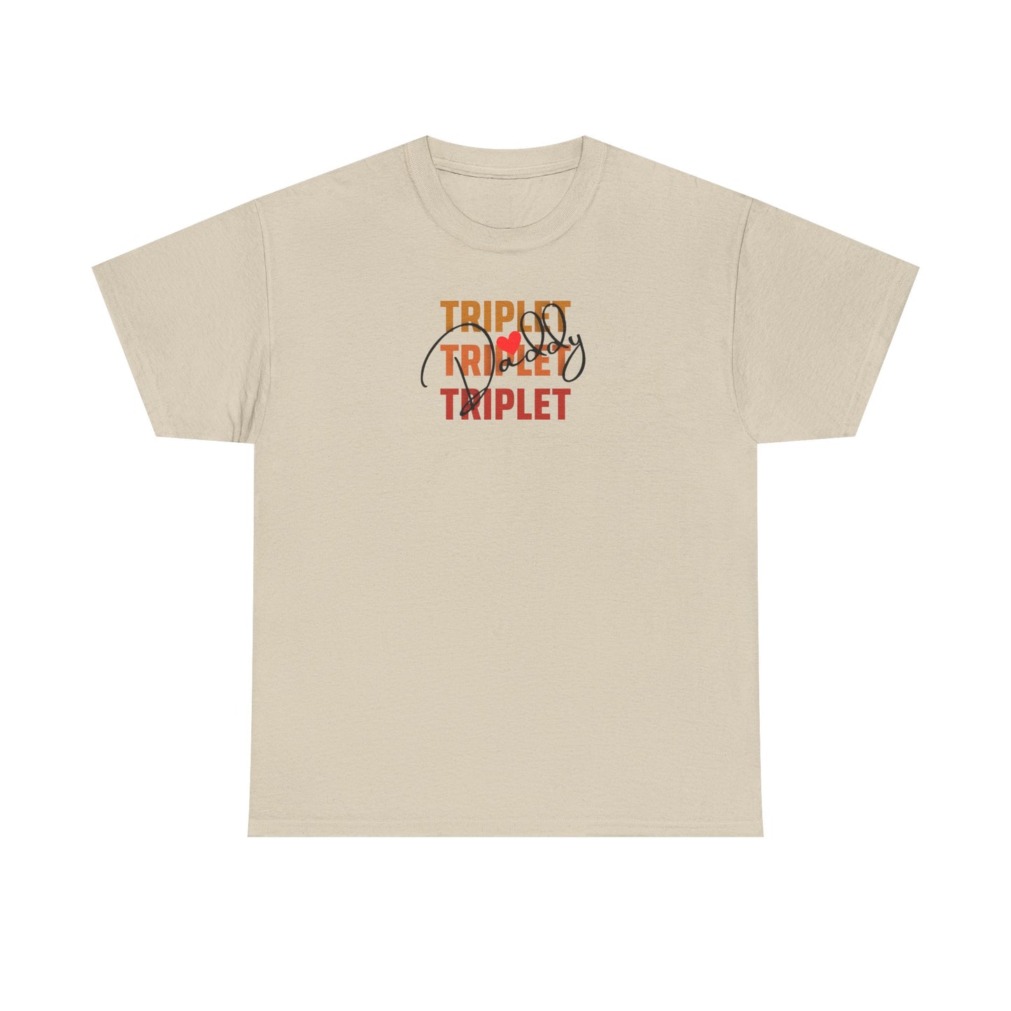 Triplet Daddy- Heavy Cotton Tee