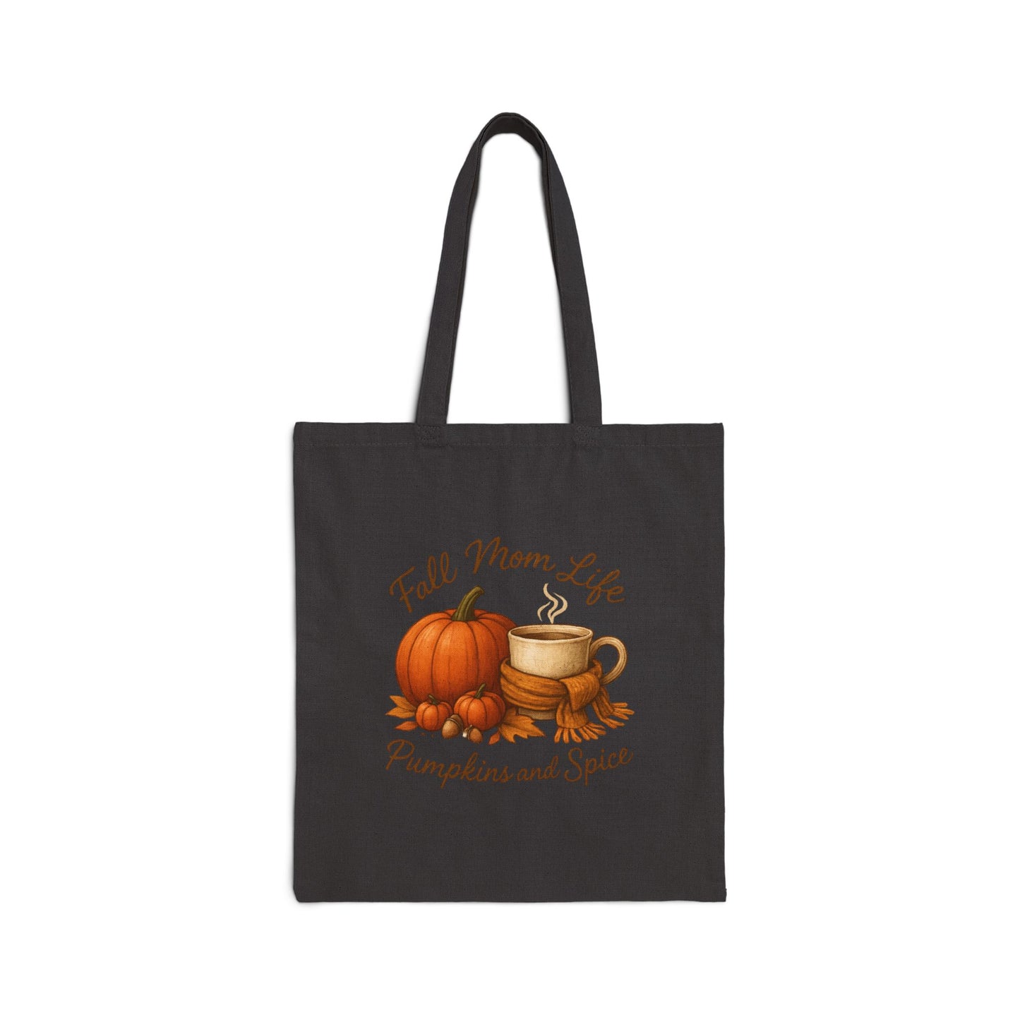 Fall Mom Cotton Canvas Tote Bag