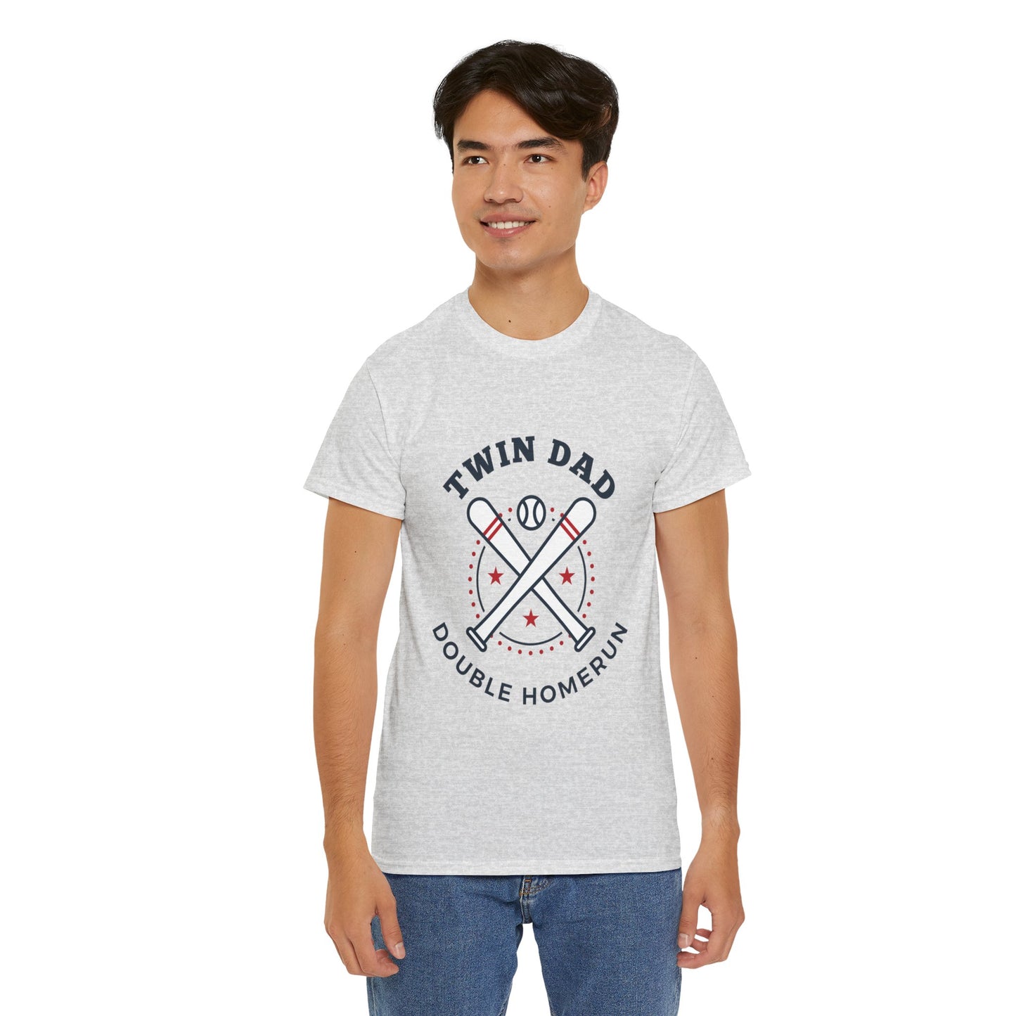Baseball Themed Twin Dad Shirt - Perfect Gift for Sports Dads