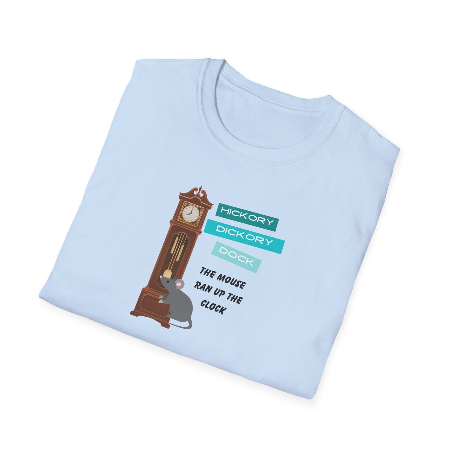 Family Matching-Nursery Rhyme Costume Set-Hickory Dickory Dock -Unisex T-Shirt for Adult