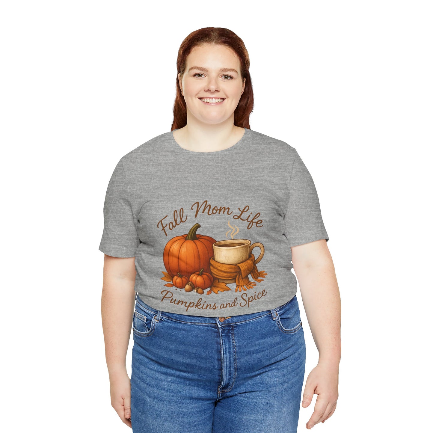 Fall Mom Life Curvy Womens Tee