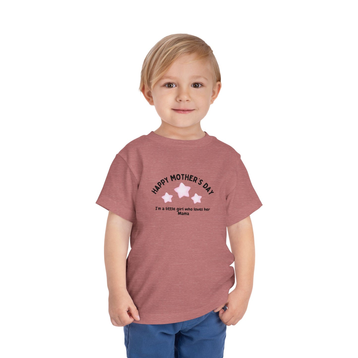 "Happy Mother's Day-I'm a little girl who loves her mama" Toddler T-Shirt
