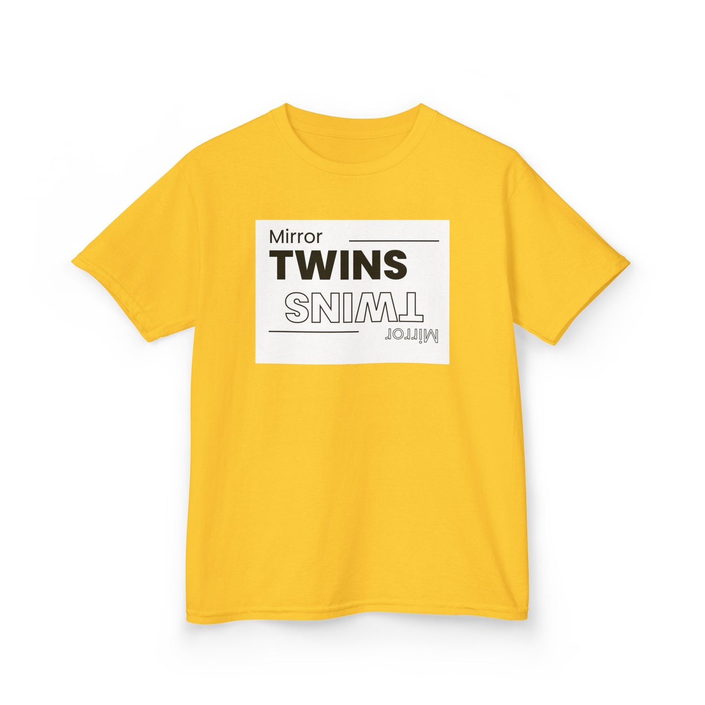 Mirror Twins Kids T-Shirt - Fun Mirror Design for Siblings