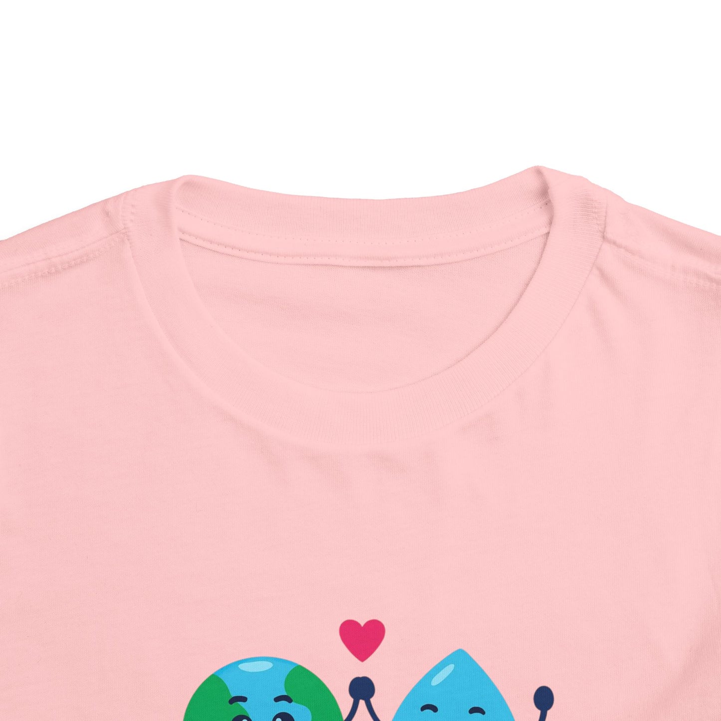 Toddler Tee — "Save the World Together" Earth & Water Cute Eco Kids Shirt