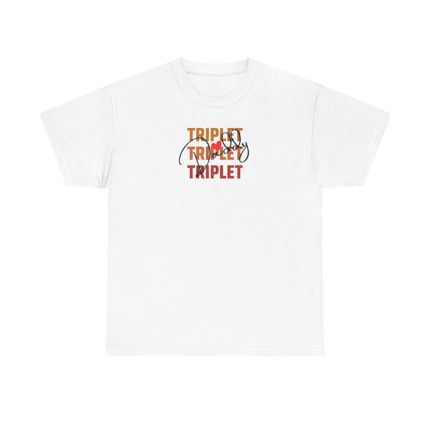 Triplet Daddy- Heavy Cotton Tee