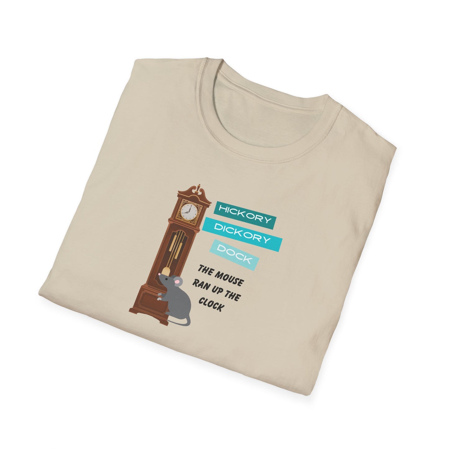 Family Matching-Nursery Rhyme Costume Set-Hickory Dickory Dock -Unisex T-Shirt for Adult