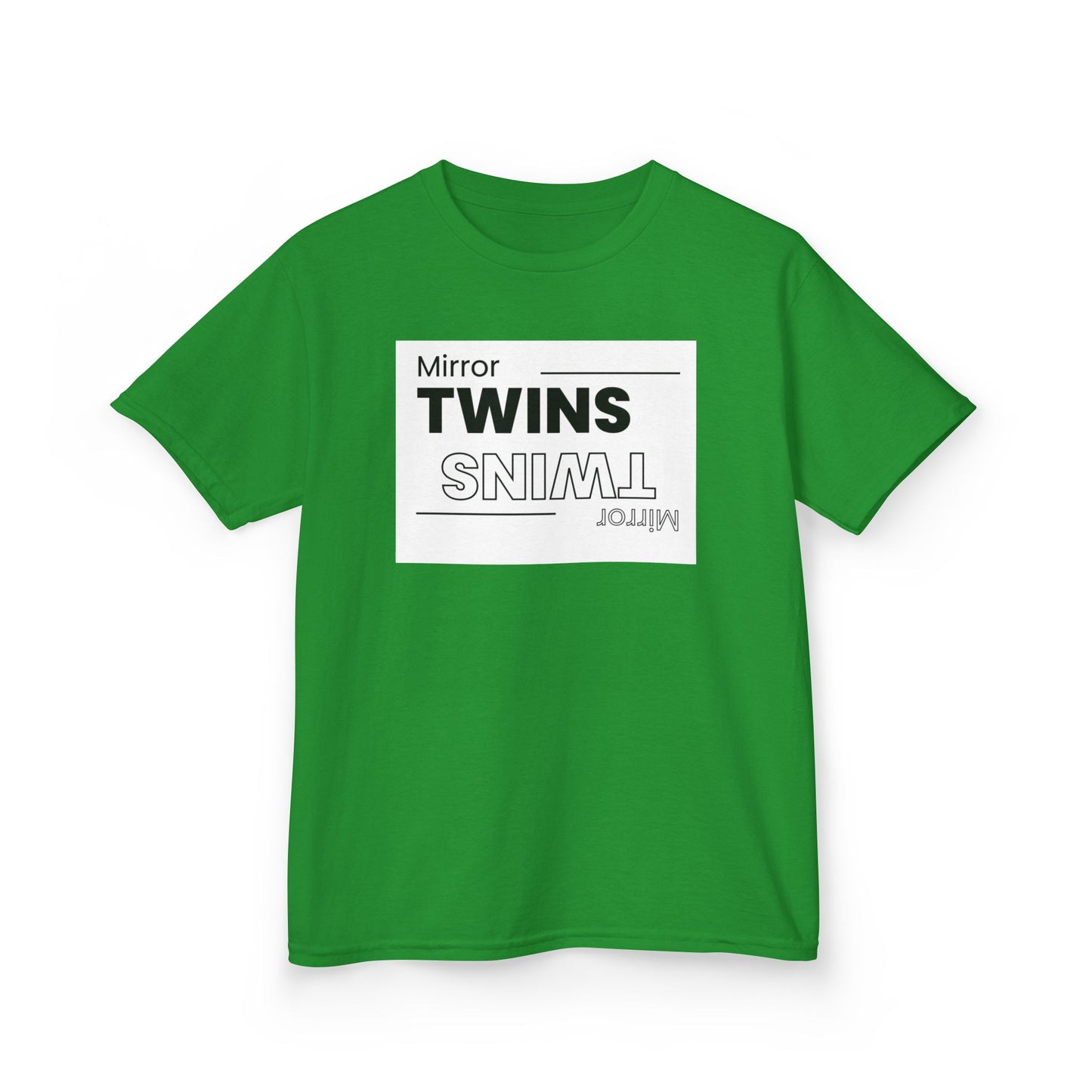 Mirror Twins Kids T-Shirt - Fun Mirror Design for Siblings