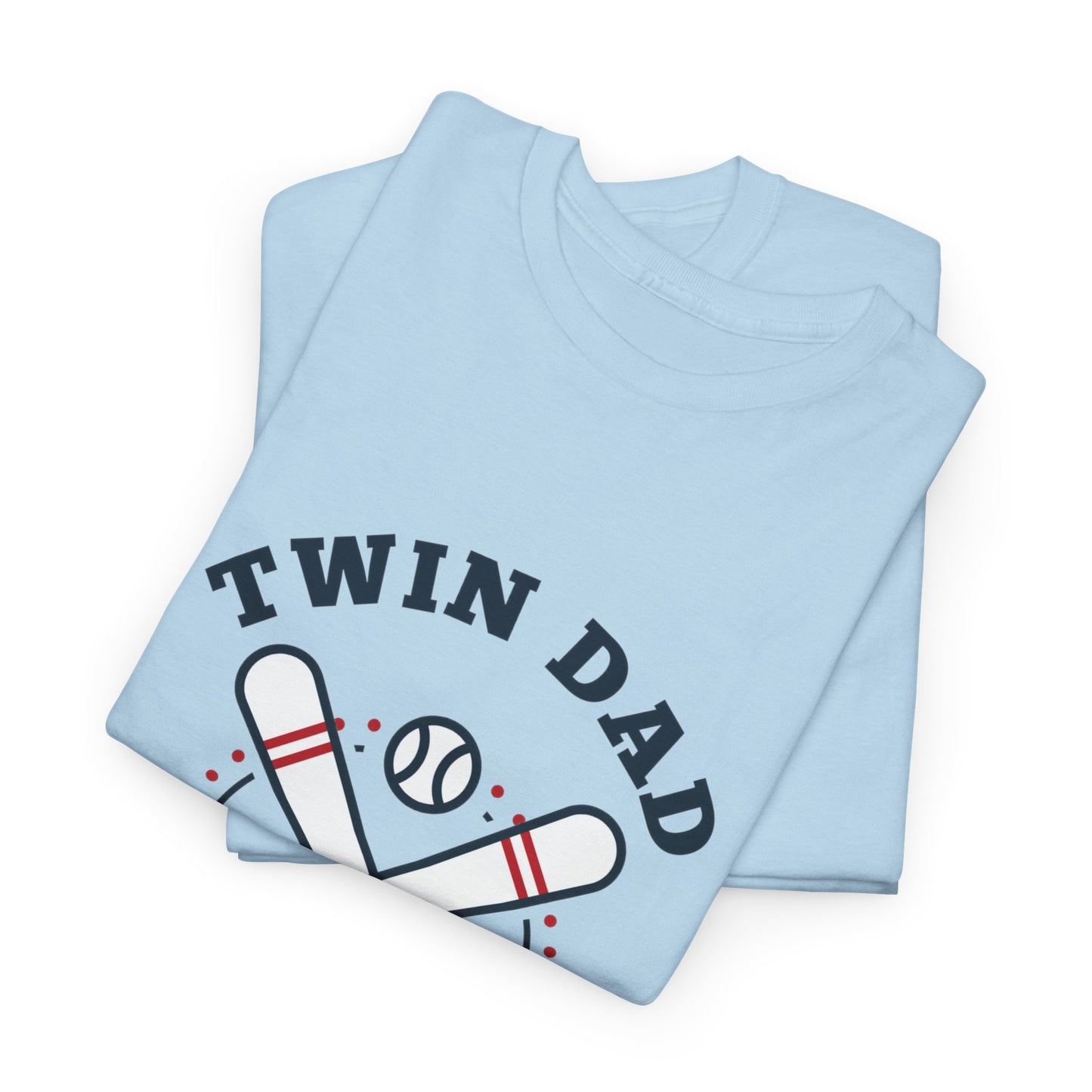 Baseball Themed Twin Dad Shirt - Perfect Gift for Sports Dads