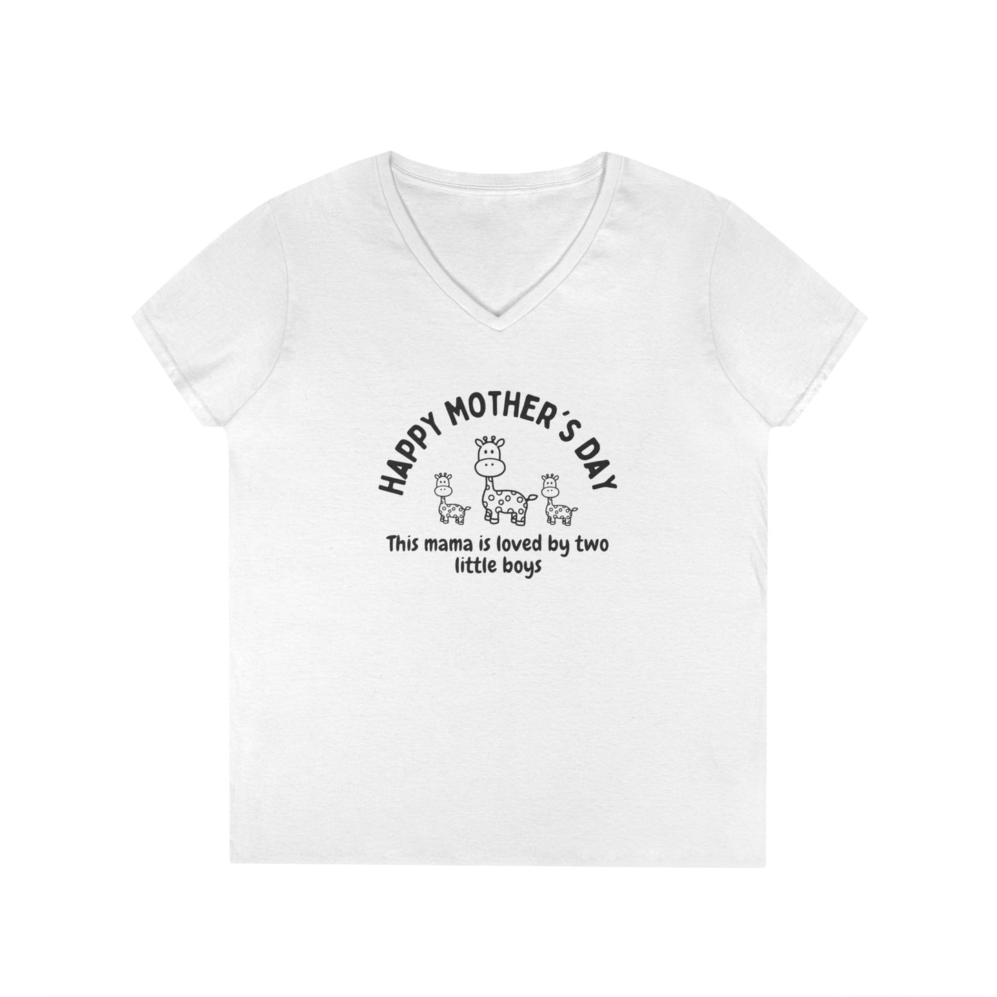 "Happy Mother's Day" Giraffe T-Shirt for Boy Mamas