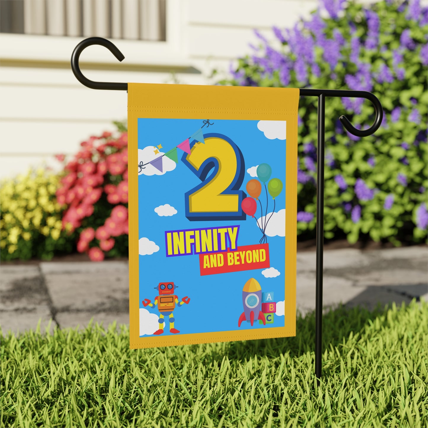 Birthday Flag- '2 Infinity and Beyond'