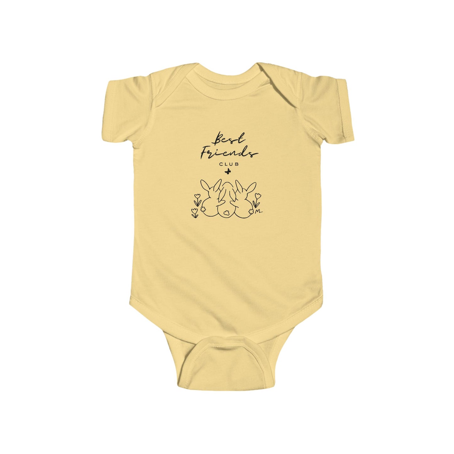 Triplet Best Friends Baby Bodysuits (set of 3)